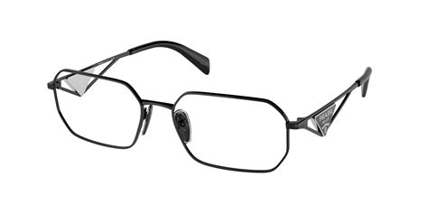 prada pra53v|Prada PR A53V 1AB1O1 56 Black Eyeglasses .